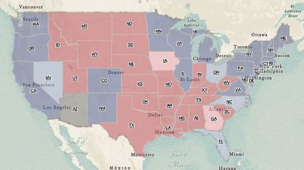 presidenziali usa 2016 mappa