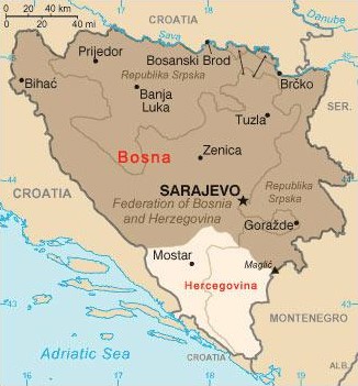 bosnia erzegovina guerra storia - regioni