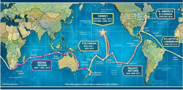 nainoa thompson piroga tradizionale polinesiana - mappa-nainoa